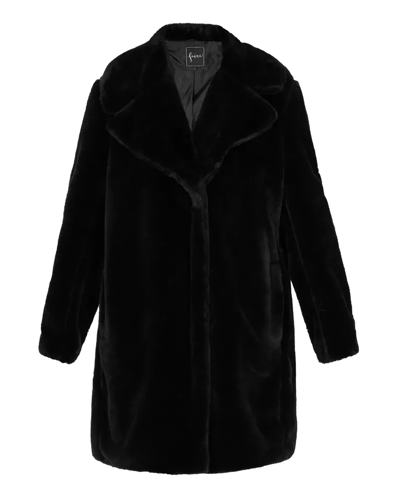 FAINA Mantel Frauen Schwarz Schwarz