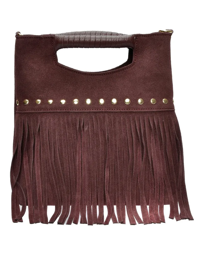 Luisa Vannini Burgund Rindsledertasche Bordeaux