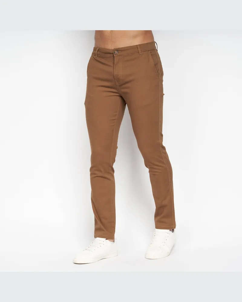 CrossHatch Roysden" Chino für Herren (Zimt Marineblau