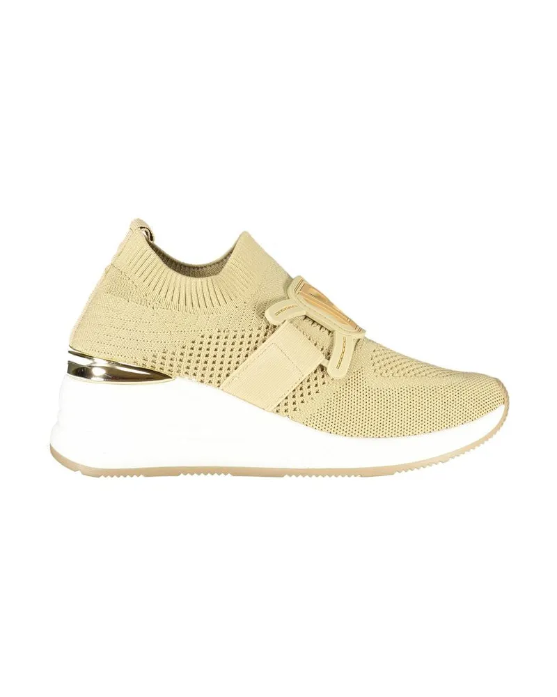 Laura Biagiotti Beiger Polyurethan Damen Sneaker Beige