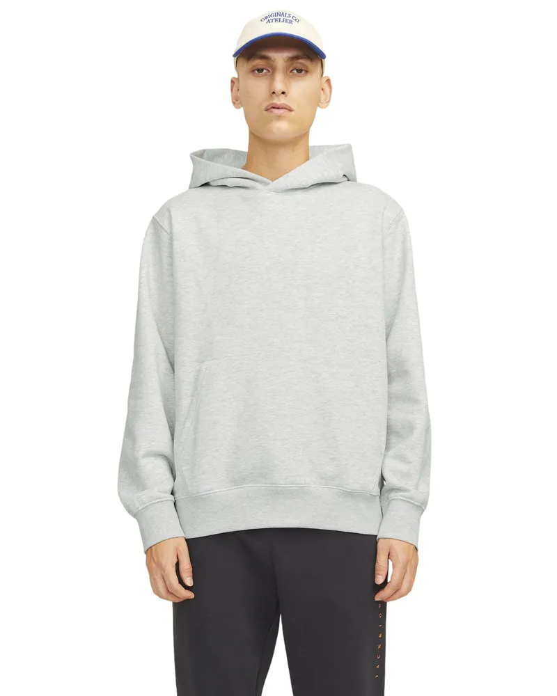 Jack & Jones Jack And Jones - Kapuzenpullover für Herren, angeraut (Weiß Melange Weiß