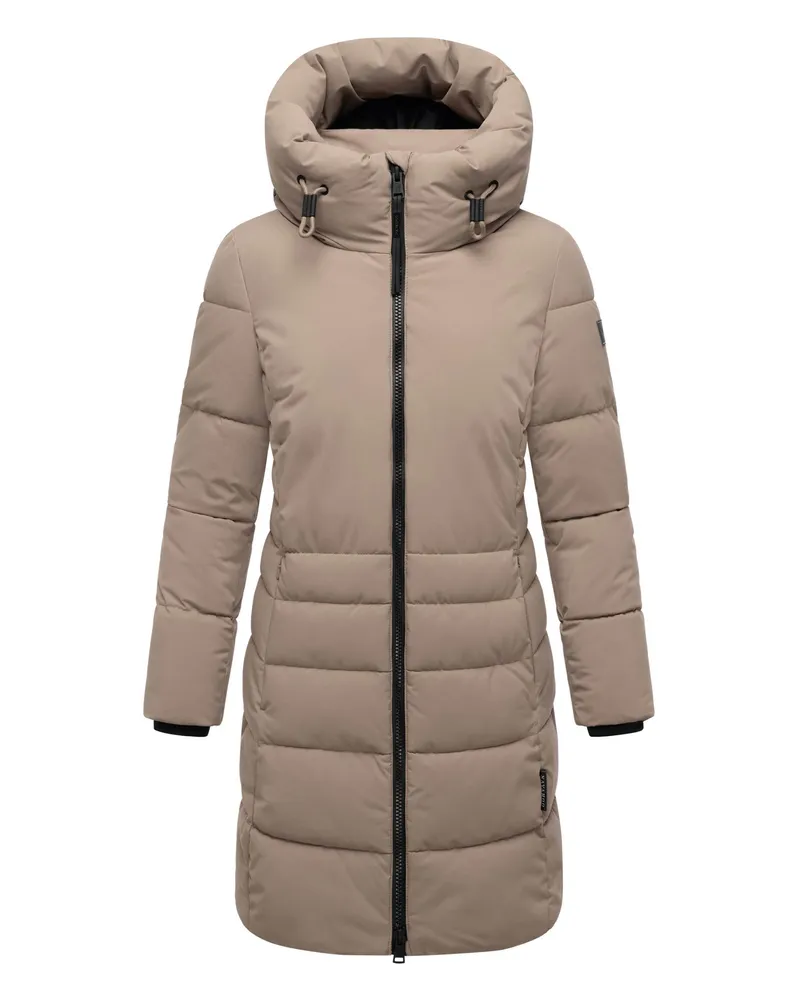 NAVAHOO Damen Steppmantel Mondnebel XIV – warm, stilvoll & funktional Grau