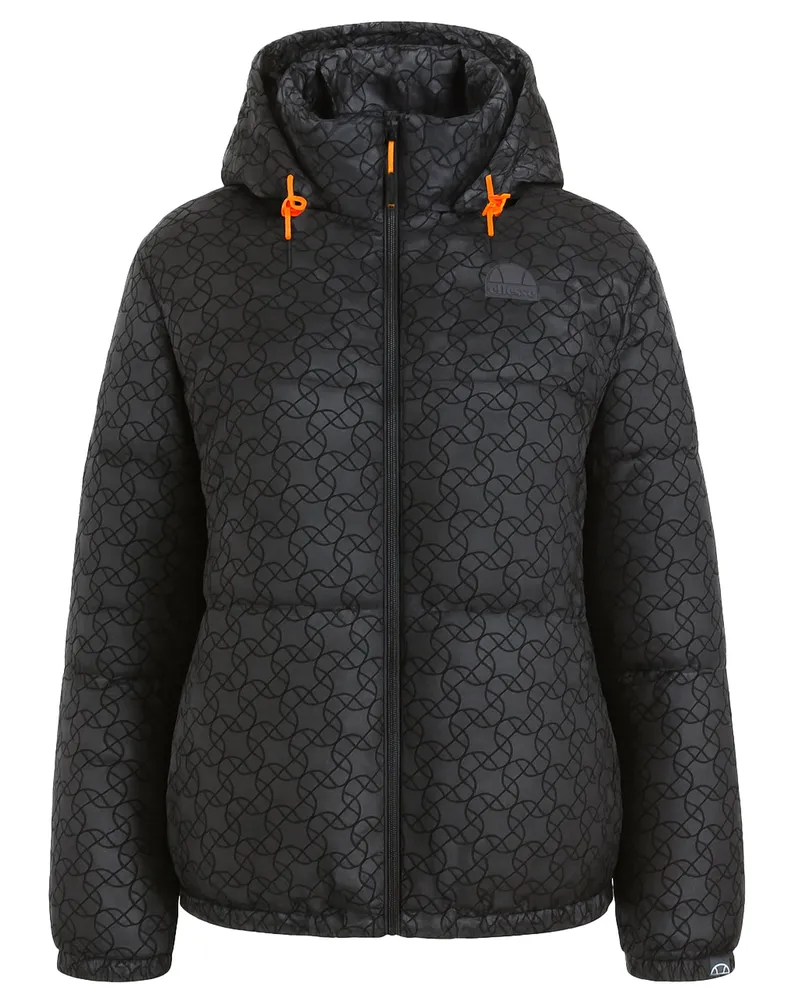 Ellesse Hucknall Damen schwarze gepolsterte Jacke Schwarz