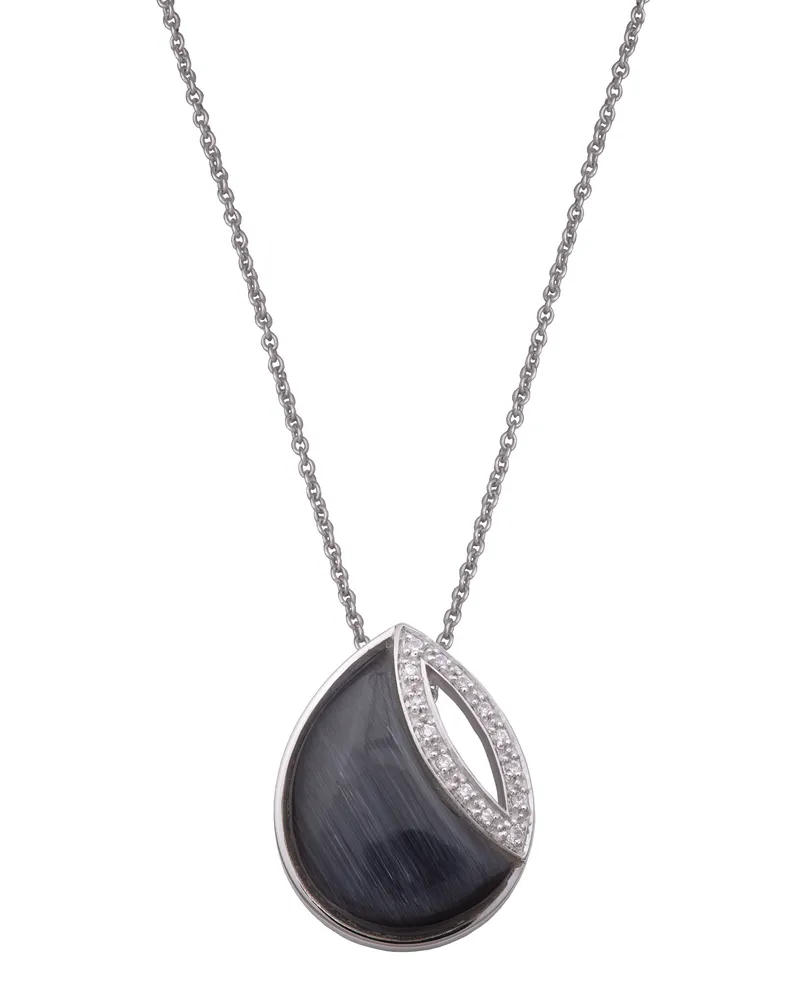 Orphelia Damen-Kette aus 925er Sterlingsilber mit Anhänger – Silber ZH-4546 Silber