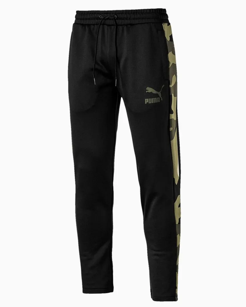 Puma Wild Pack T7 Stretch Taille Bottoms Black Herren Trackhose 578332 01 Schwarz