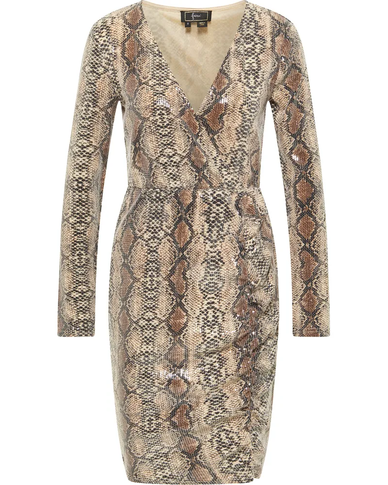 FAINA Abendkleid mit Pailletten Damen Beige Beige