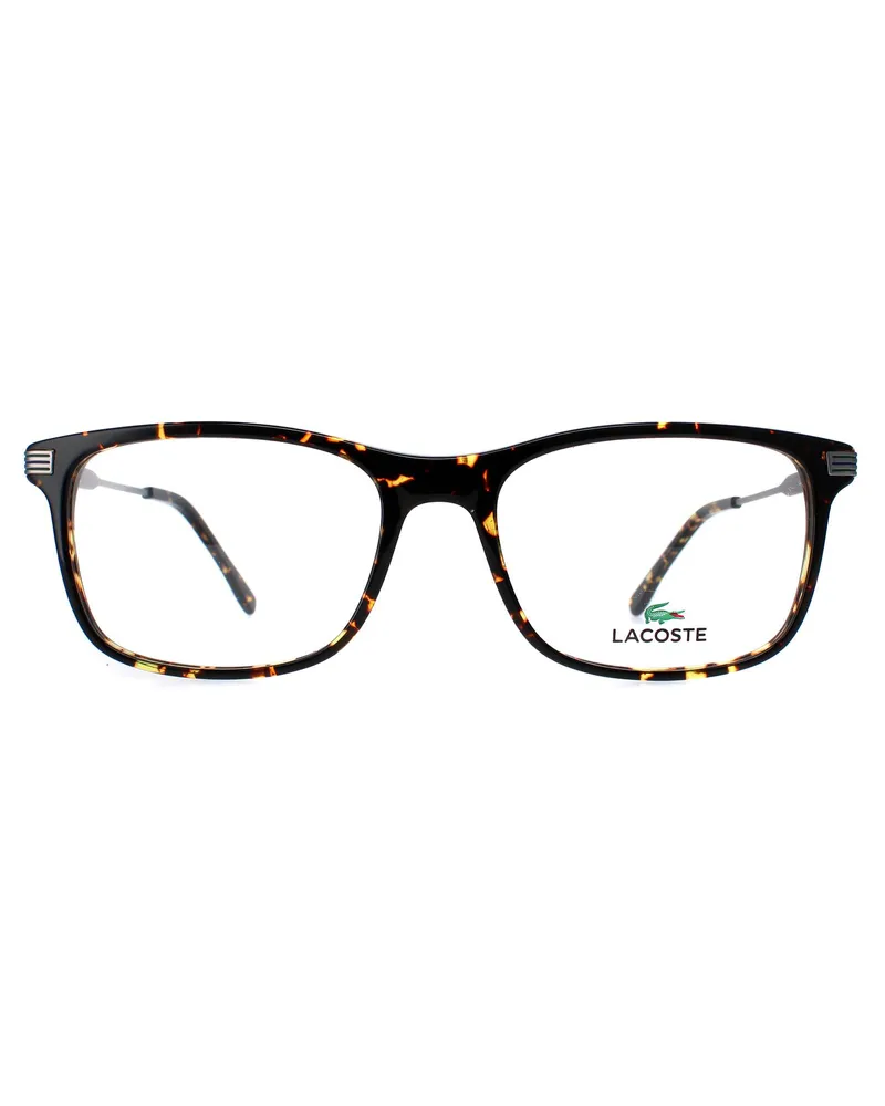 Lacoste Rectangle Herren Braun Dunkel Havanna Gläser Braun