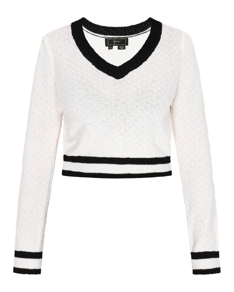 FAINA Pullover Frauen cremefarben Wollweiß