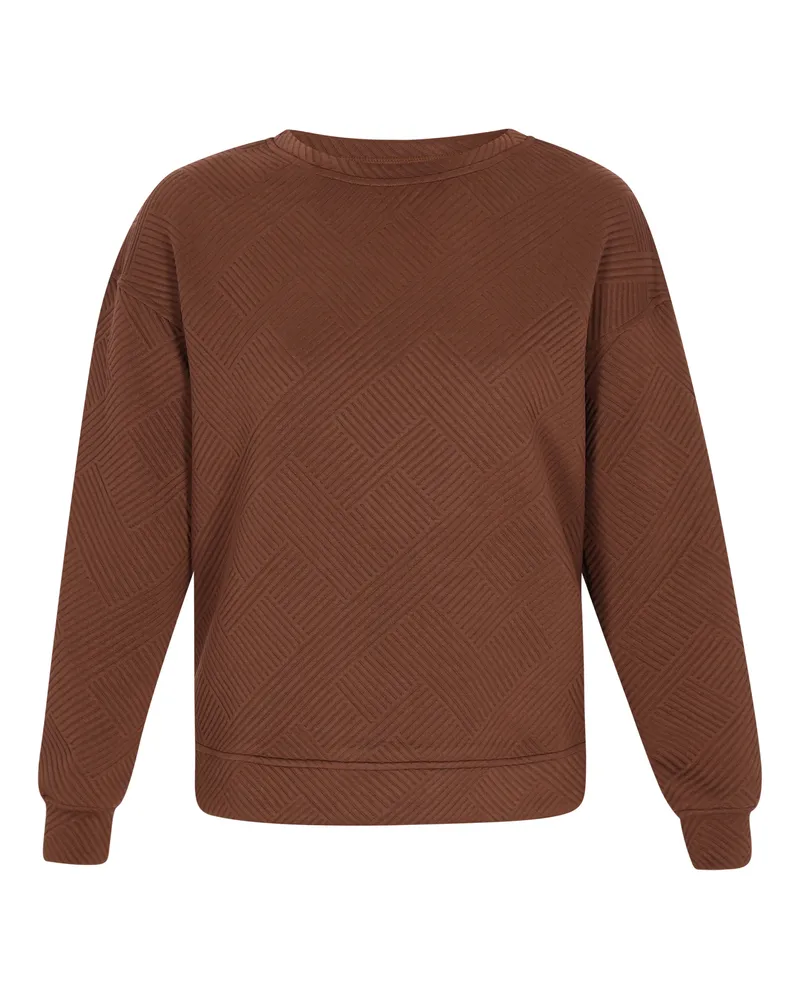 FAINA Sweatshirt, klassischer Schnitt - Braun Braun