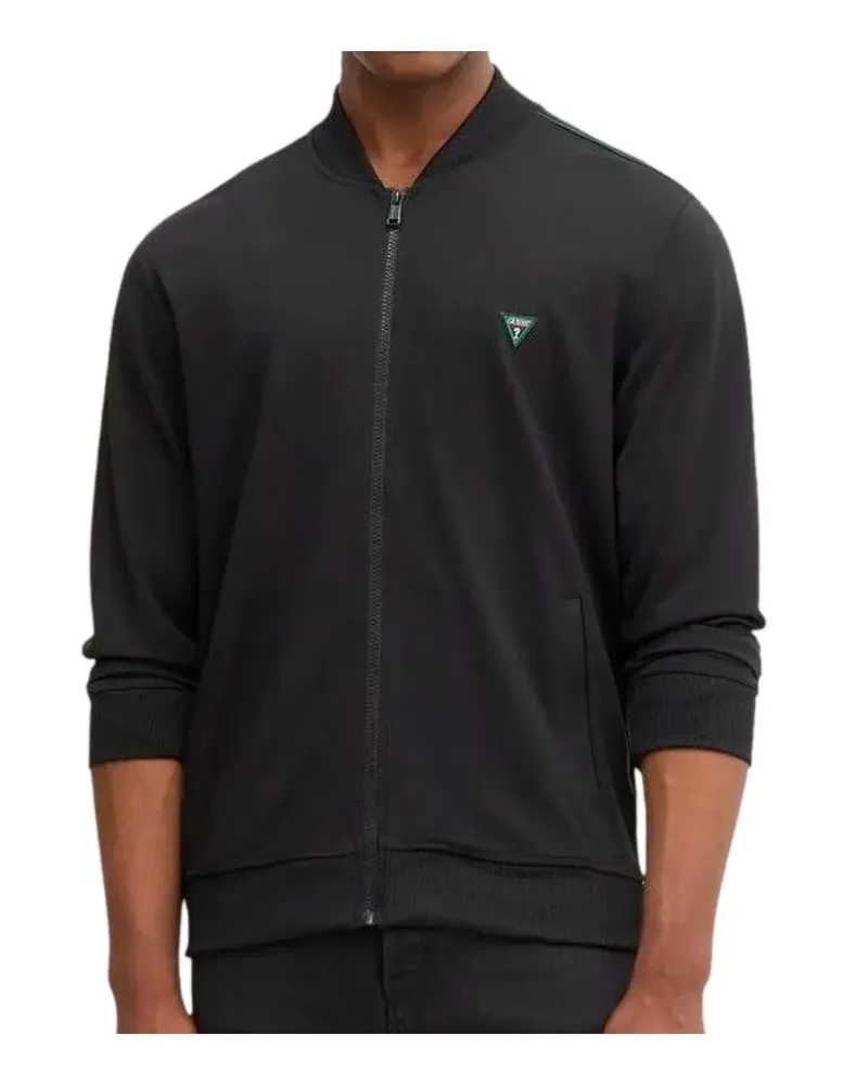 Guess Herren Truck Interlock Weste Schwarz