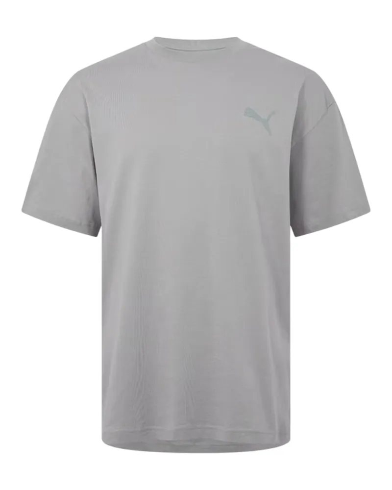 Puma Elevated" T-Shirt für Herren, Rundhalsausschnitt, Regulär (Betongrau Grau