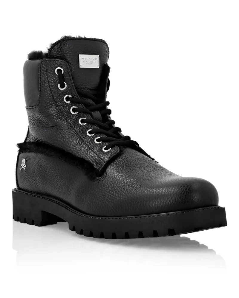 Philipp Plein Stiefel Schwarz