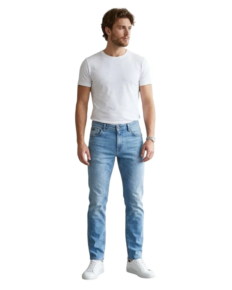 HUGO BOSS Maine" Jeans für Herren (Mittelblau Mittelblau