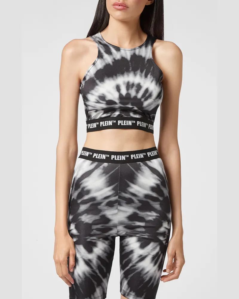 Philipp Plein Tanktop Tie Dye Schwarz