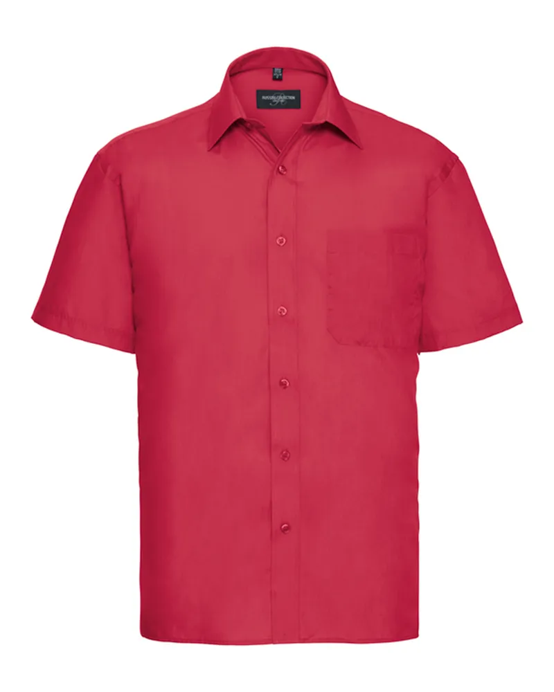 Russell Athletic Russell Collection - "Classic" Hemd für Herren kurzärmlig (Rot Rot