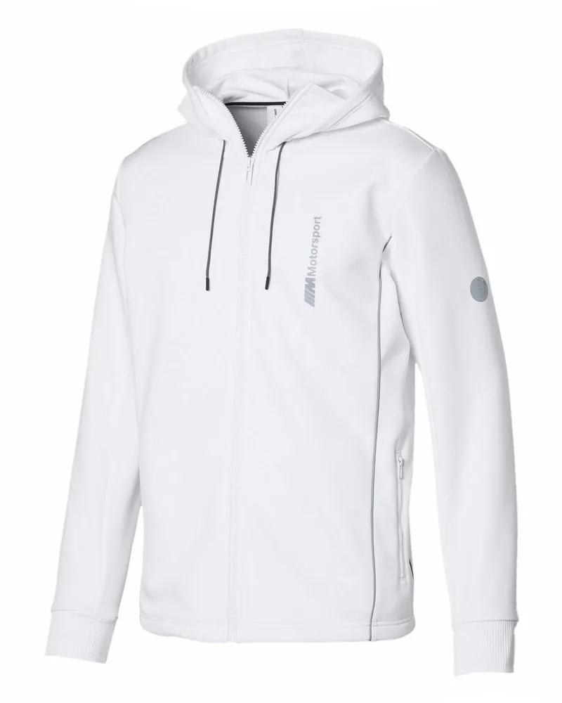 Puma BMW M Motorsport Life Herren Schweißjacke Top Hoodie 595154 02 Weiß