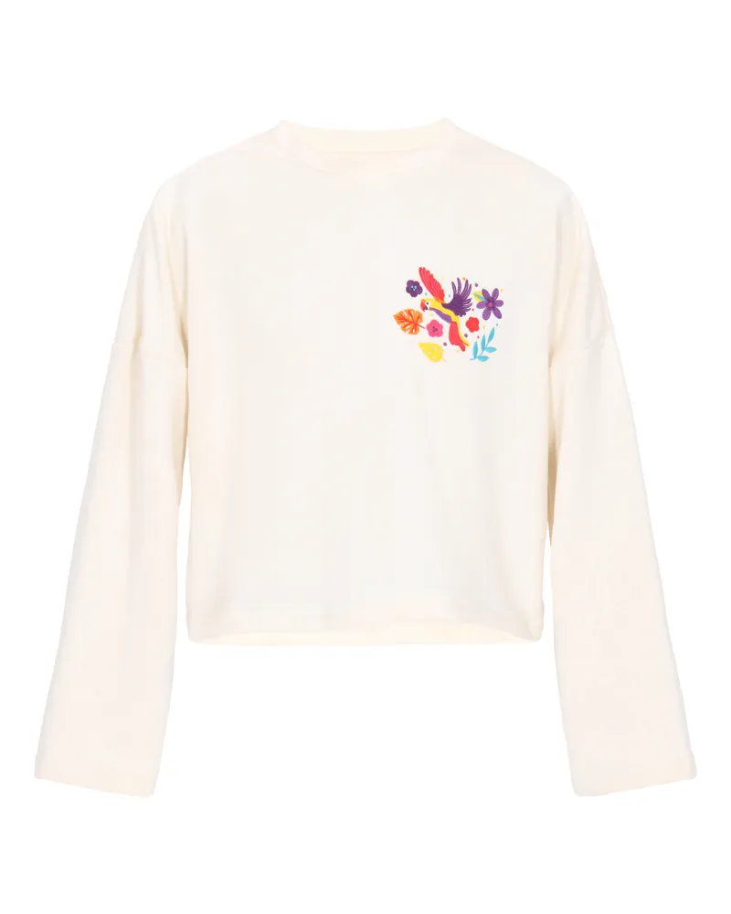 IZIA Sweatshirt Frauen Creme Creme