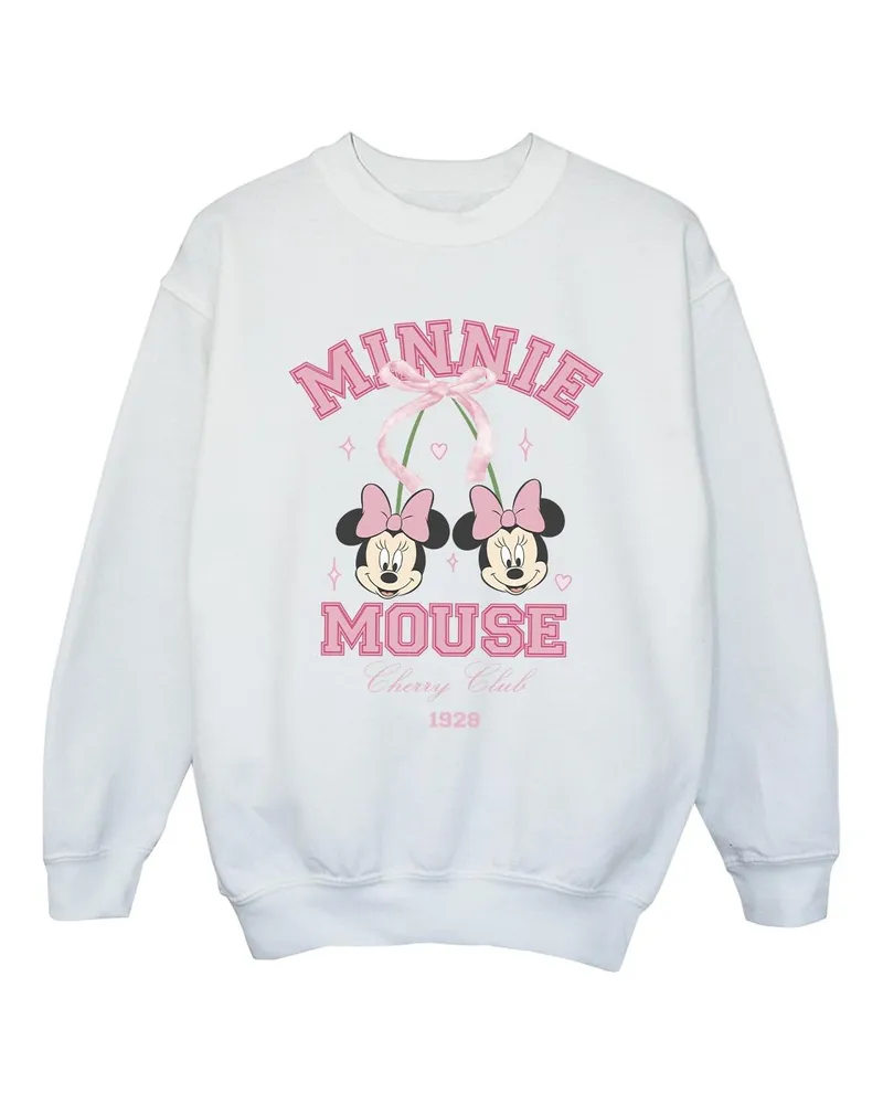 Disney Cherry Club" Sweatshirt für Mädchen (Weiß Weiß