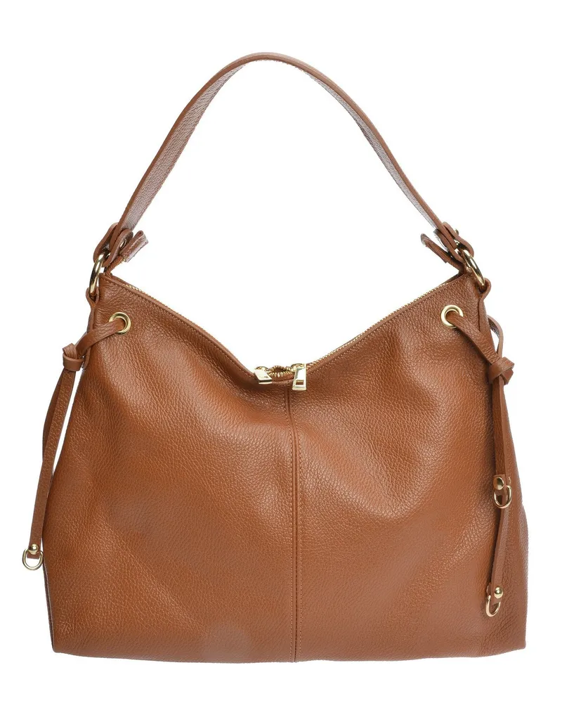 Isabella Rhea Braun Rindsledertasche Braun