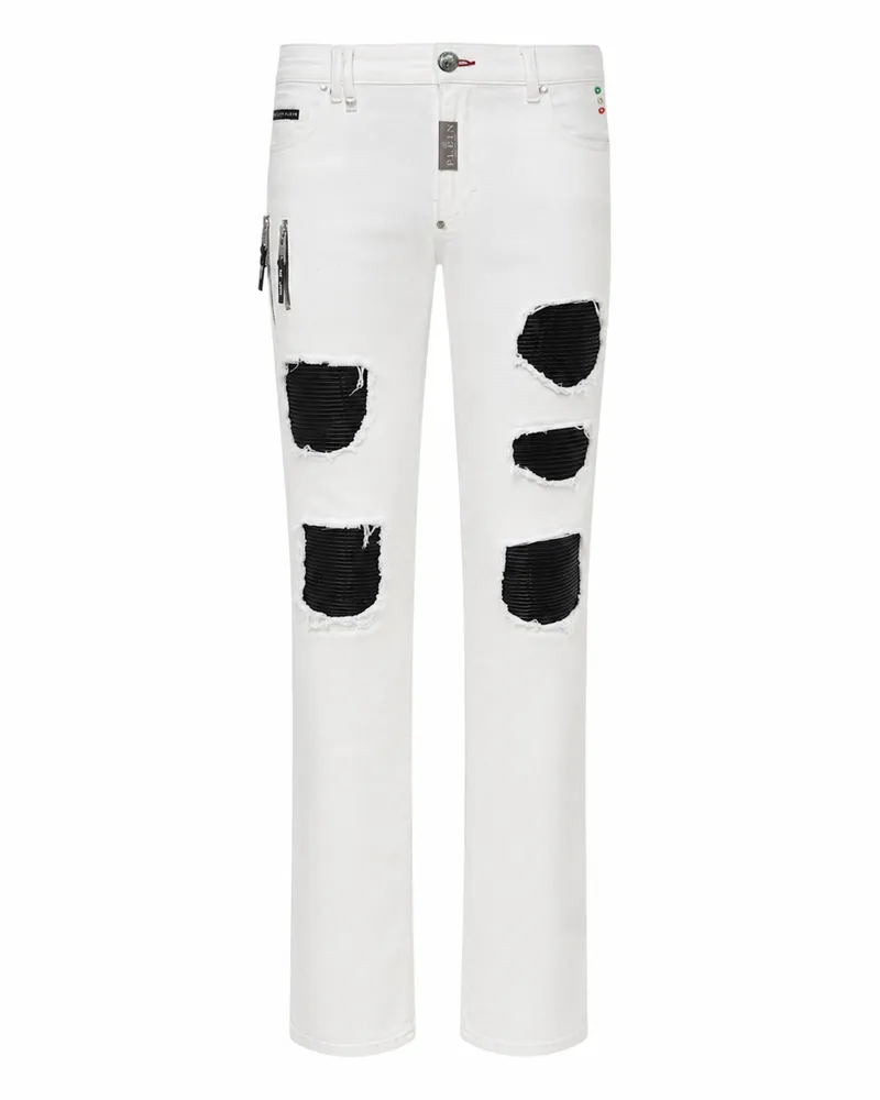 Philipp Plein Jeans Rock Star Fit Rock Star Weiß