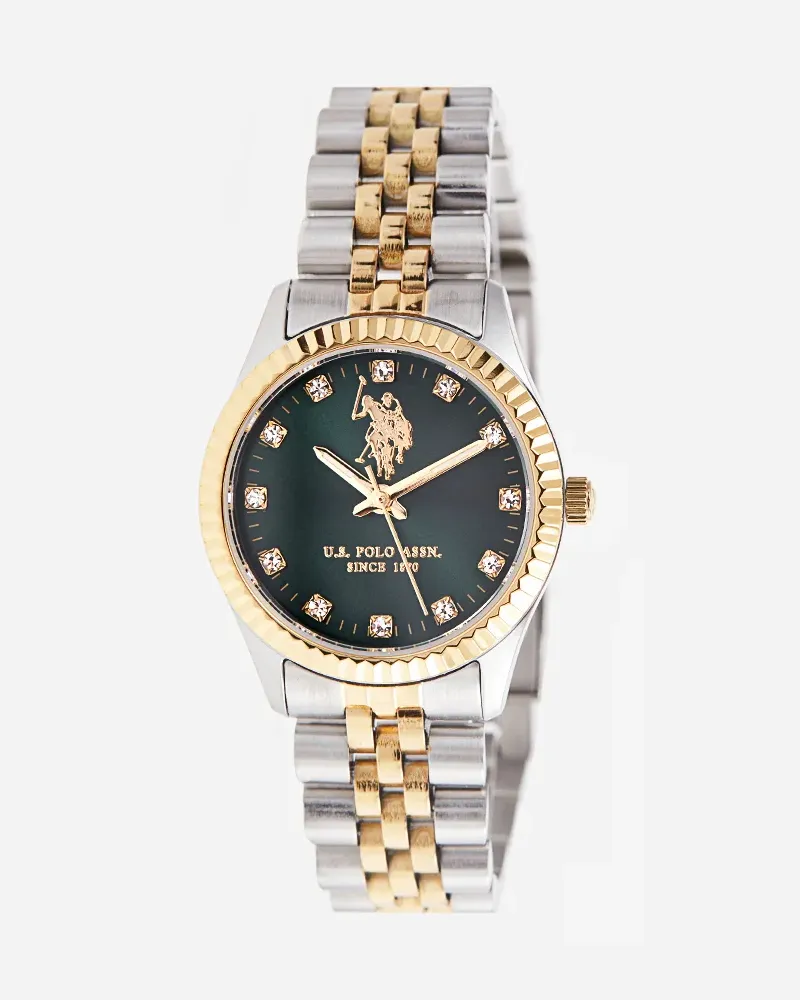 U.S. Polo Assn.  Uhr Azure Damen Uhr Silber
