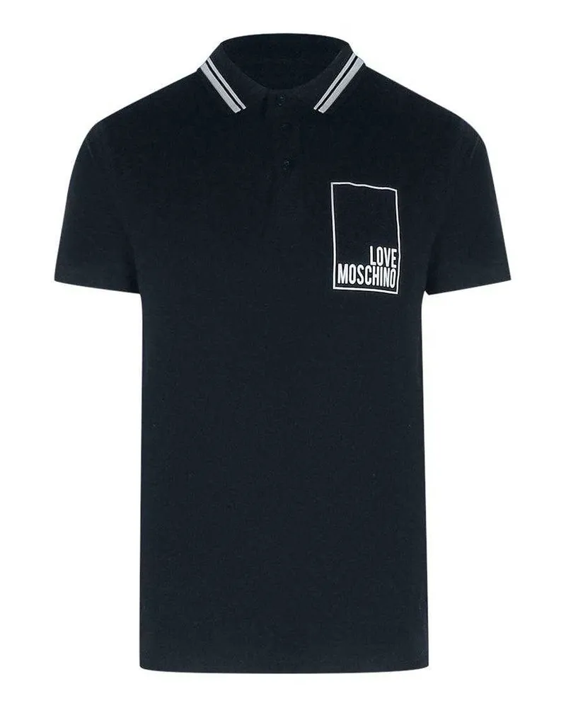 Moschino Poloshirt für Herren, Baumwolle (Dunkles Marineblau Marineblau