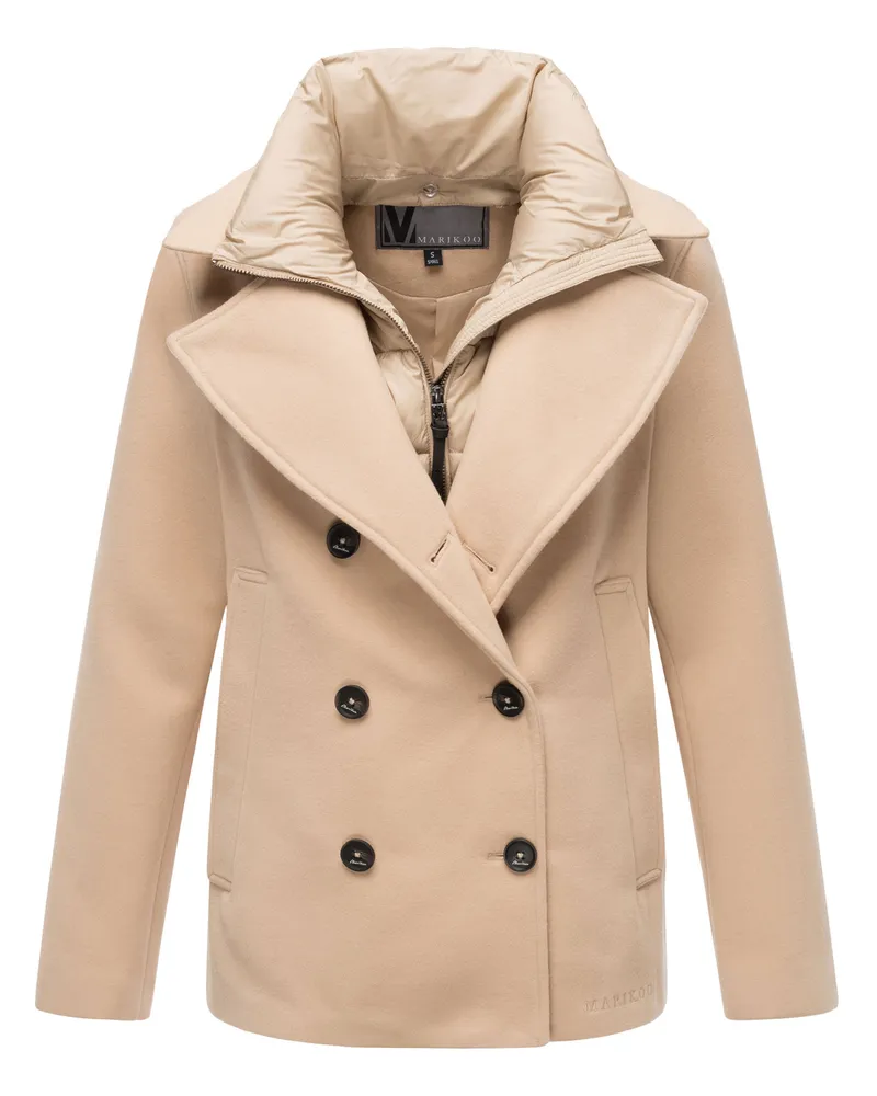 Marikoo Damen Winter Cabanjacke Aylaraa Beige