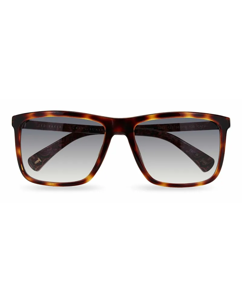 Ted Baker Sonnenbrille TB1663 Havna 122 Havanna Grau Gradient Braun