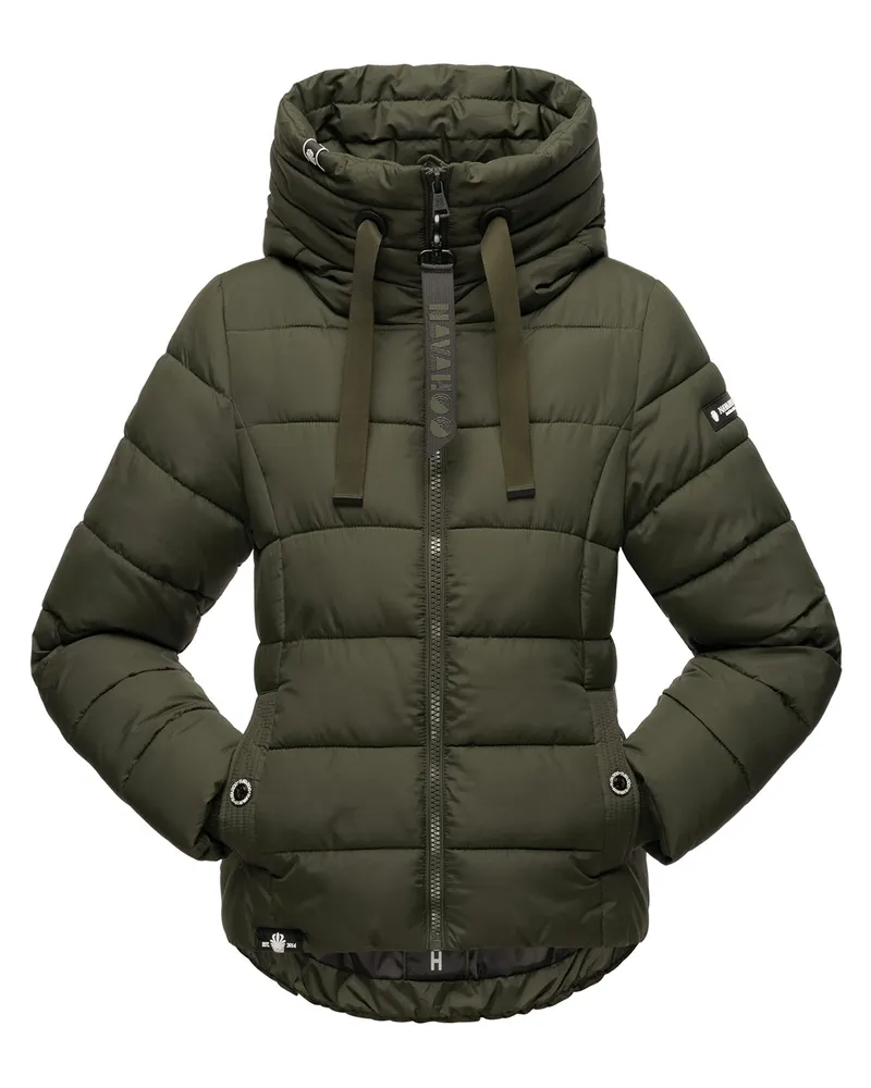NAVAHOO Damen Steppjacke Amayaa – Elegant & Leicht Gefüttert Grün
