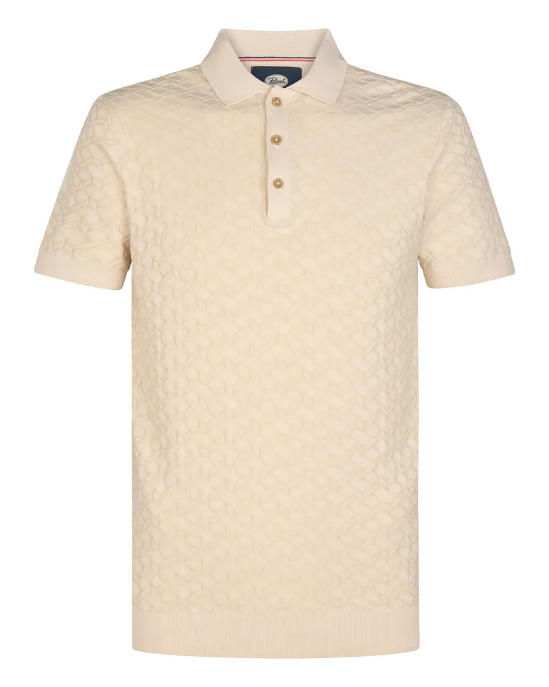 Petrol Industries Strick-Poloshirt Cactus Herren Weiß