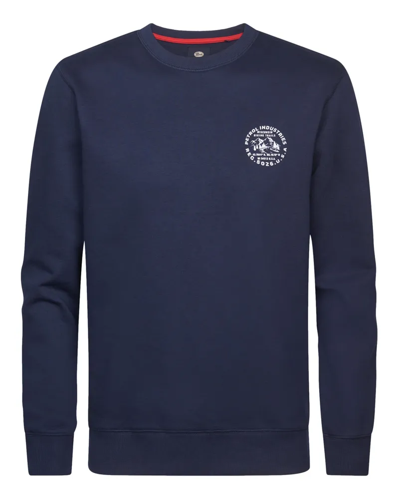 Petrol Industries Pullover Blau