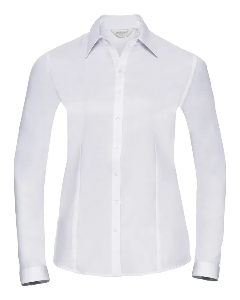 Russell Athletic Russell - Langärmelige Bluse - Damen (Weiß Weiß