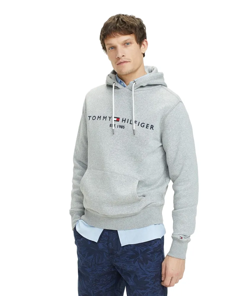Tommy Hilfiger Kapuzenpullover für Herren (Wolkengrau Grau