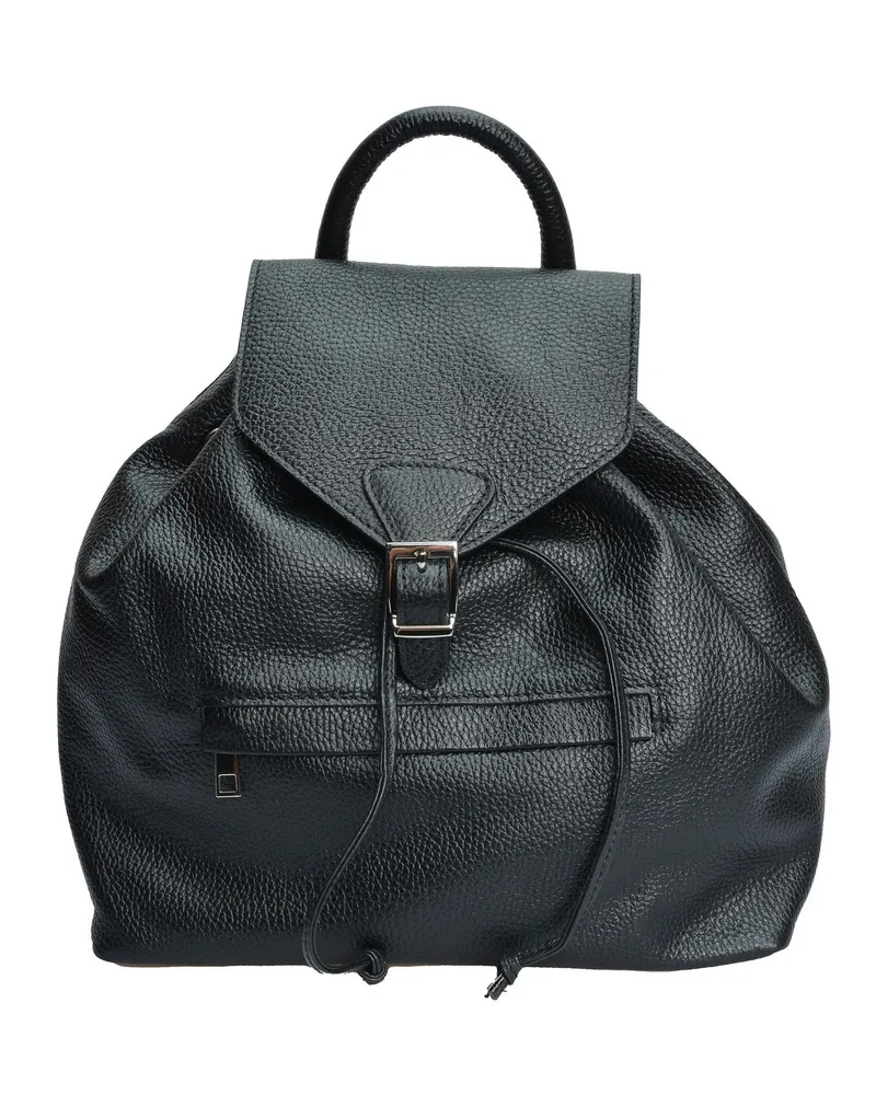 Isabella Rhea Schwarz Rindsledertasche Schwarz