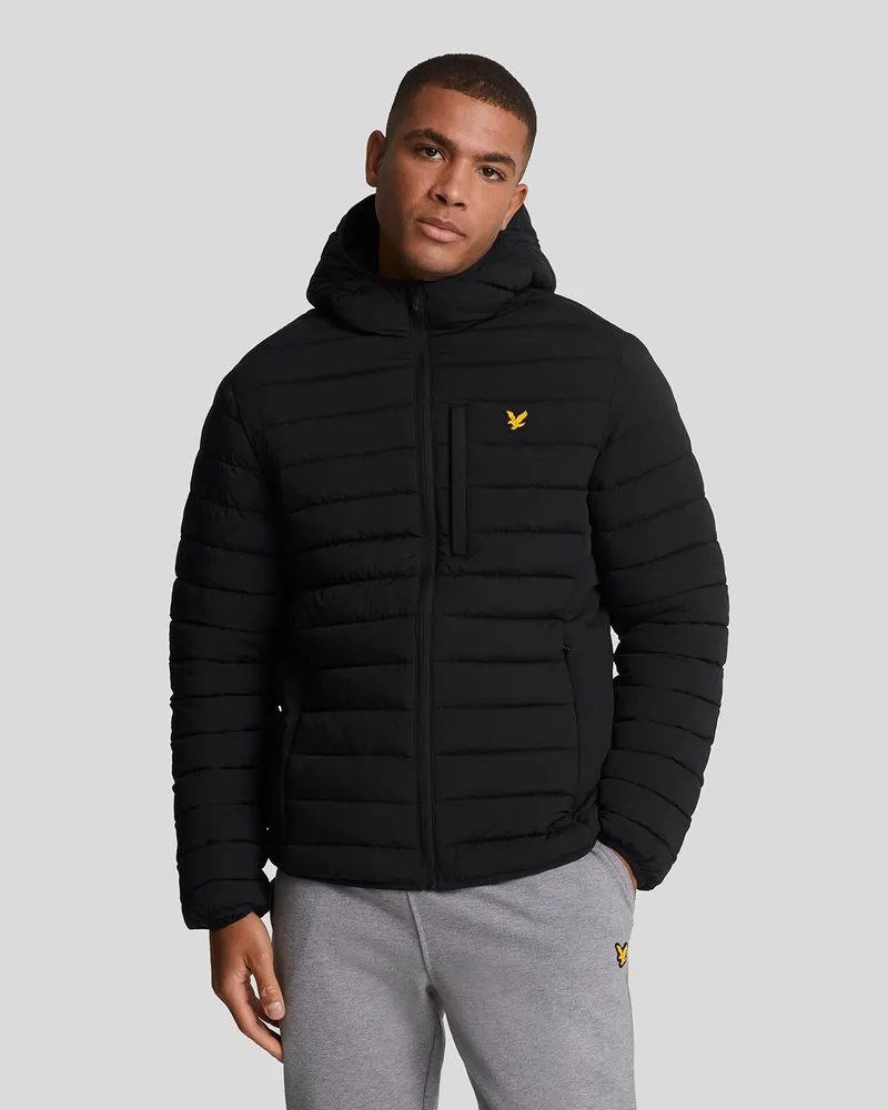 Lyle & Scott Sports leichte Pufferjacke - Schwarz Schwarz