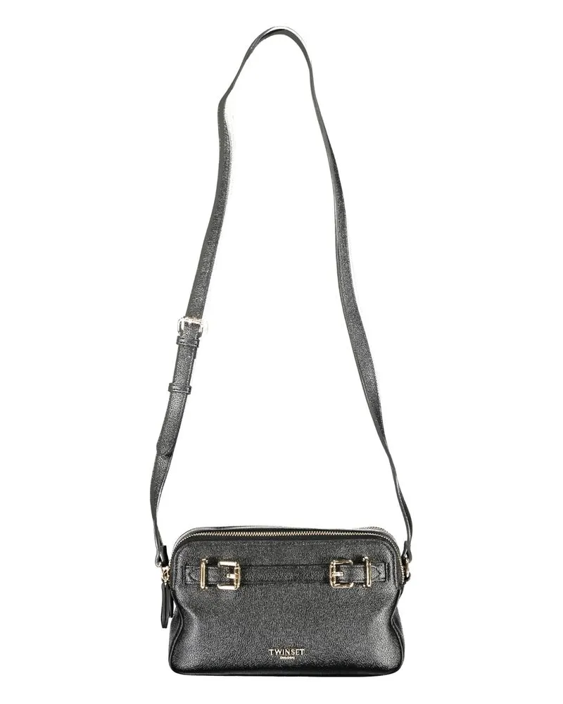 Twin-Set Crossbody-Tasche mit Schnallen-Detail - Schwarz Schwarz
