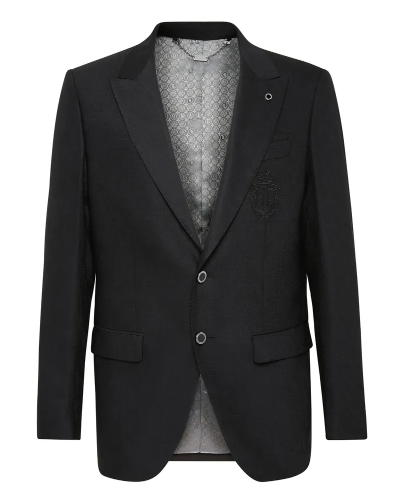 Billionaire Blazer Crest Schwarz