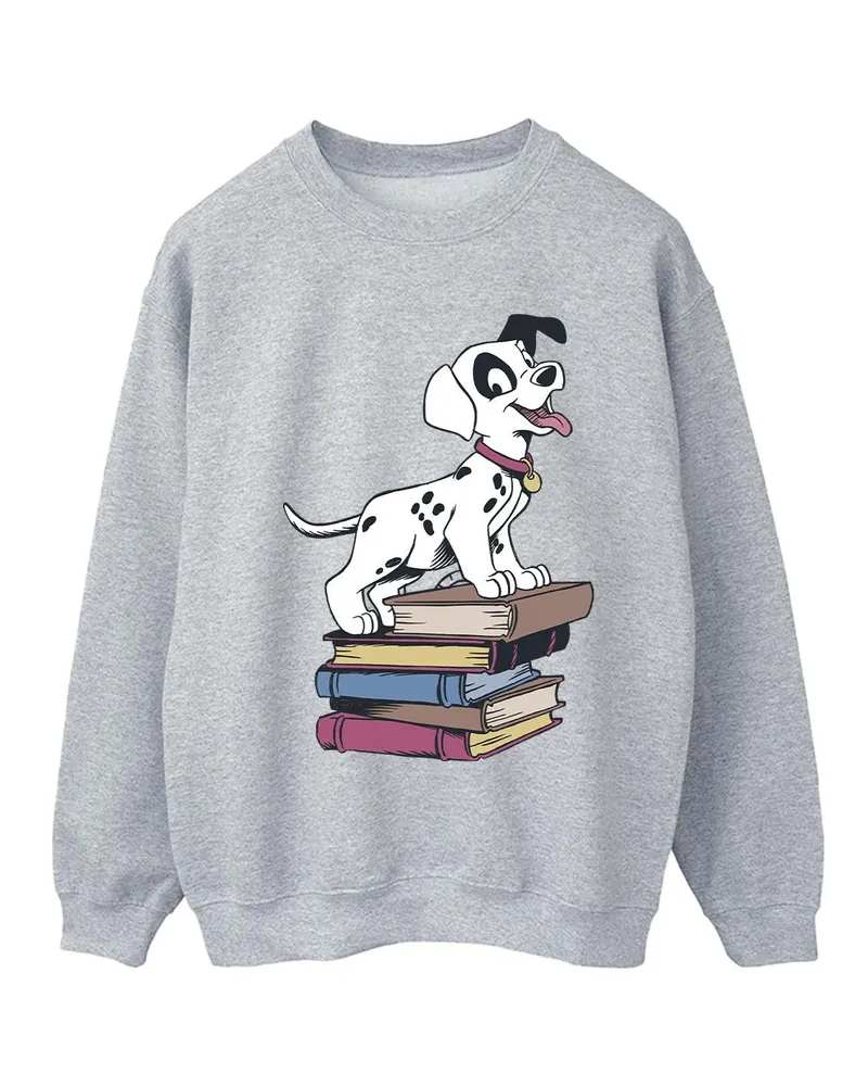 Disney 101 Dalmatians Books" Sweatshirt für Damen (Grau Hellgrau