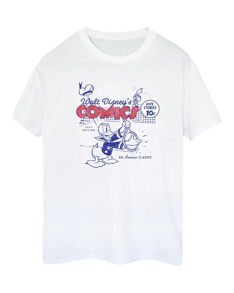 Disney Donald Duck Comics" T-Shirt für Damen (Weiß Weiß