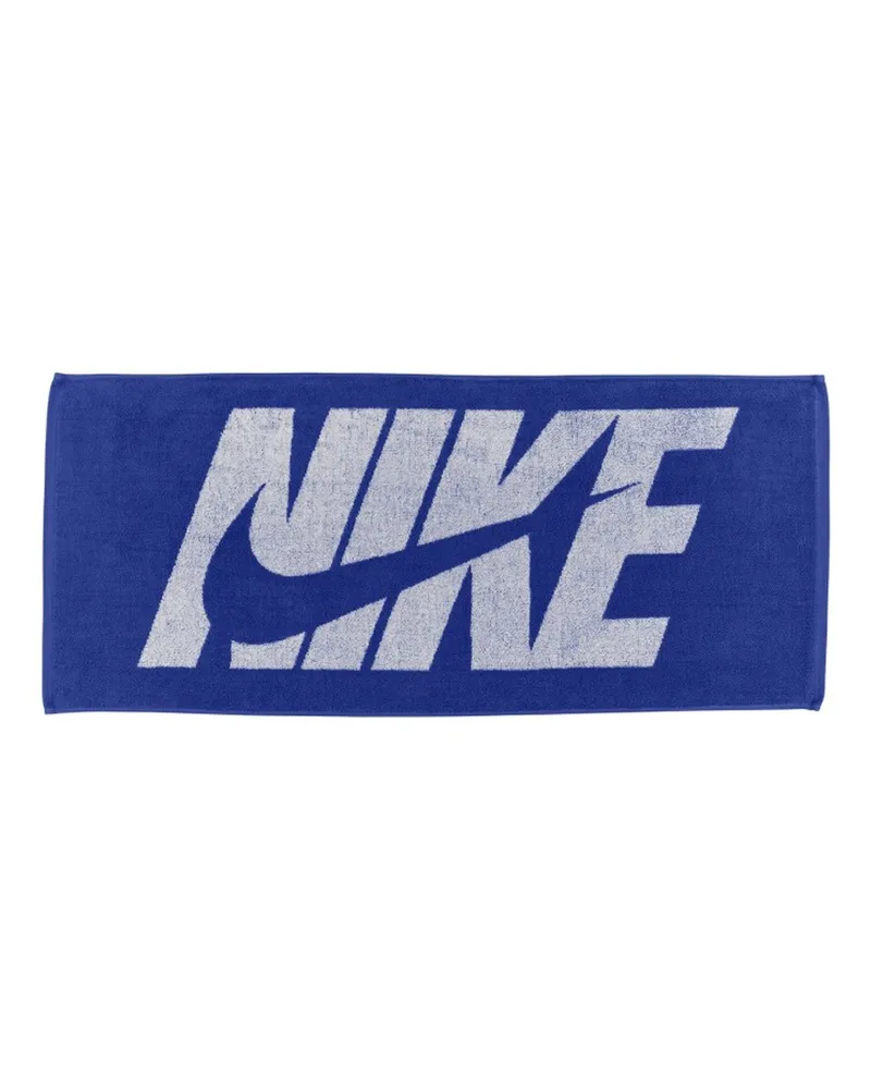 Nike Handtuch, Jacquard, Bildlich, Training (Blau bedruckt Blau