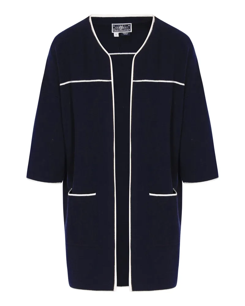 DreiMaster Strickjacke Frauen Marine Marineblau