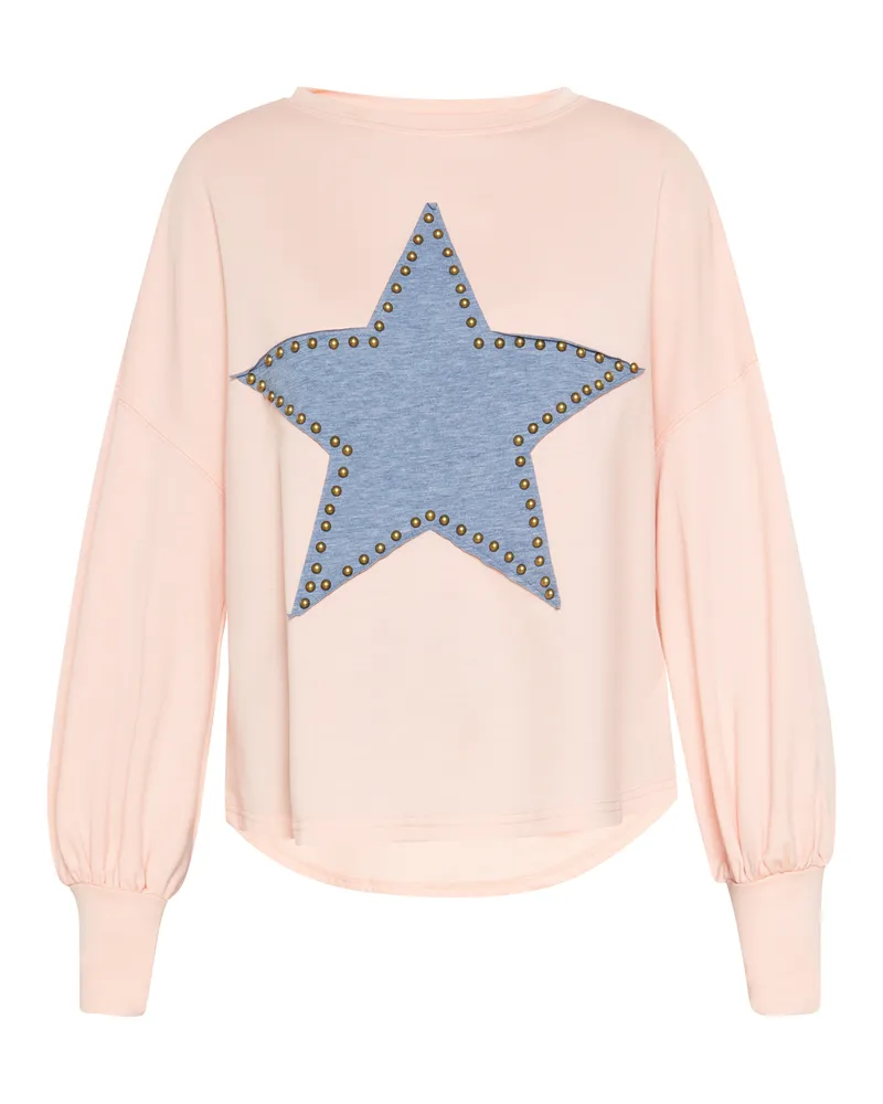 Usha Sweatshirt für Damen, hauchzartes Design - Hellrosa Hellrosa