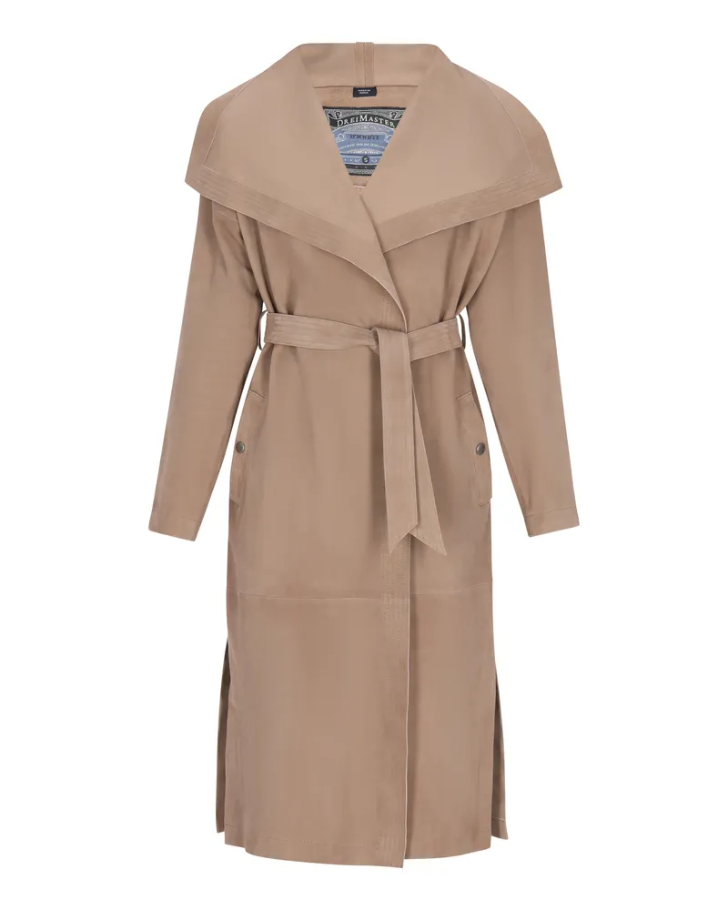 DreiMaster Mantel Frauen hellbeige Beige