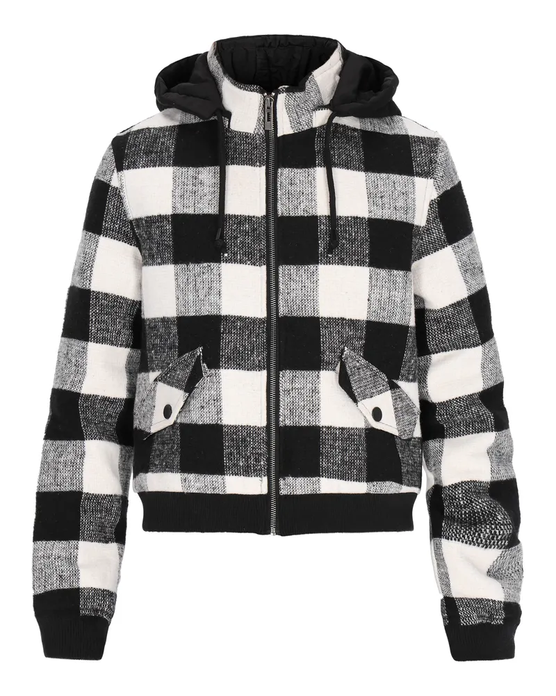 My Mo Jacke Frauen cremeweiß schwarz Schwarz