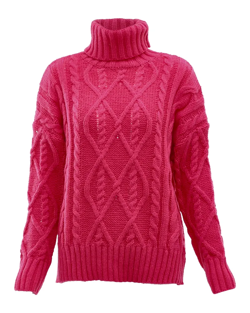 My Mo Rollkragenpullover Damen Fuchsie Fuchsia