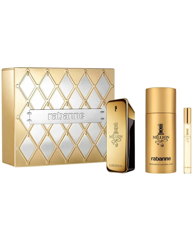 Paco Rabanne 1 Million Geschenkset 100ml EDT Spray - EDT 10ml - Deodorant Spray 150ml 
