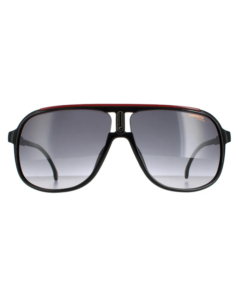 Carrera Aviator Herren Schwarz Rot Dunkel Grau Gradient 1047/S Schwarz