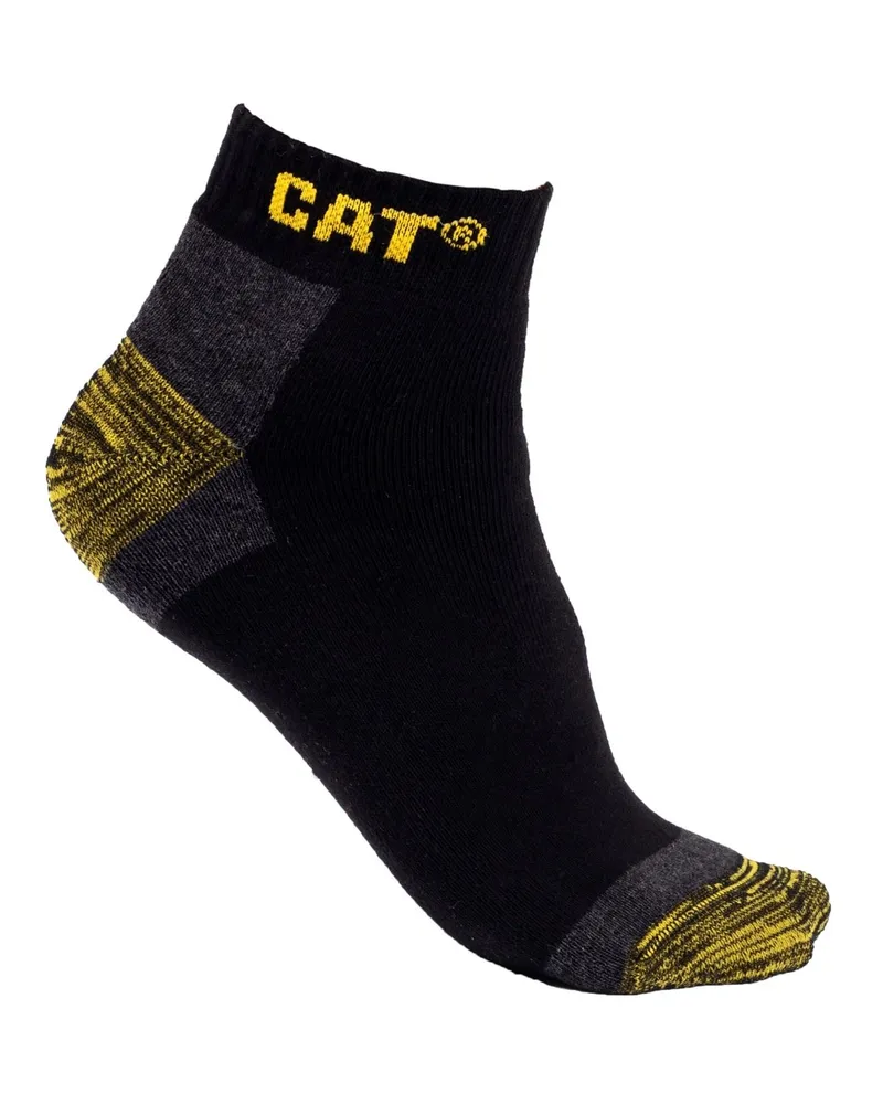 Caterpillar Footwear Premium Sneaker Baumwolle Unisex Erwachsene Schwarze Arbeitssocken Schwarz