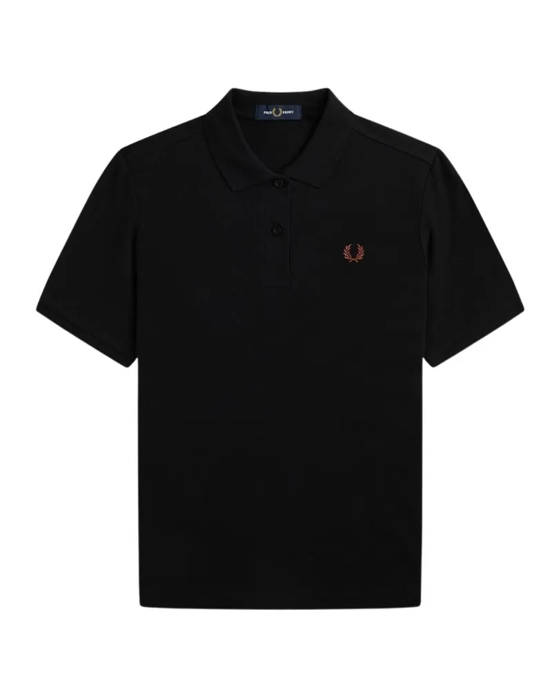 Fred Perry G6000 Schwarzes Polohemd Schwarz
