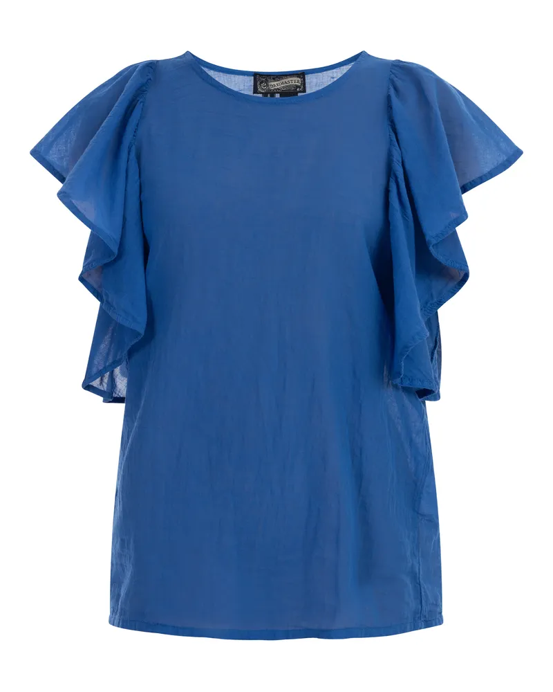 DreiMaster Blusenshirt Damen Blau Blau